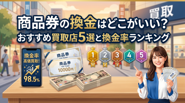 商品券の換金はどこがいい？おすすめ買取店5選と換金率ランキング